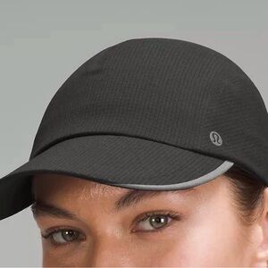 Lululemon Women's Fast And Free Athletica Running Hat Light Weight Black OS